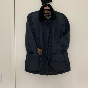 Barbour Classic waxed jacket — navy